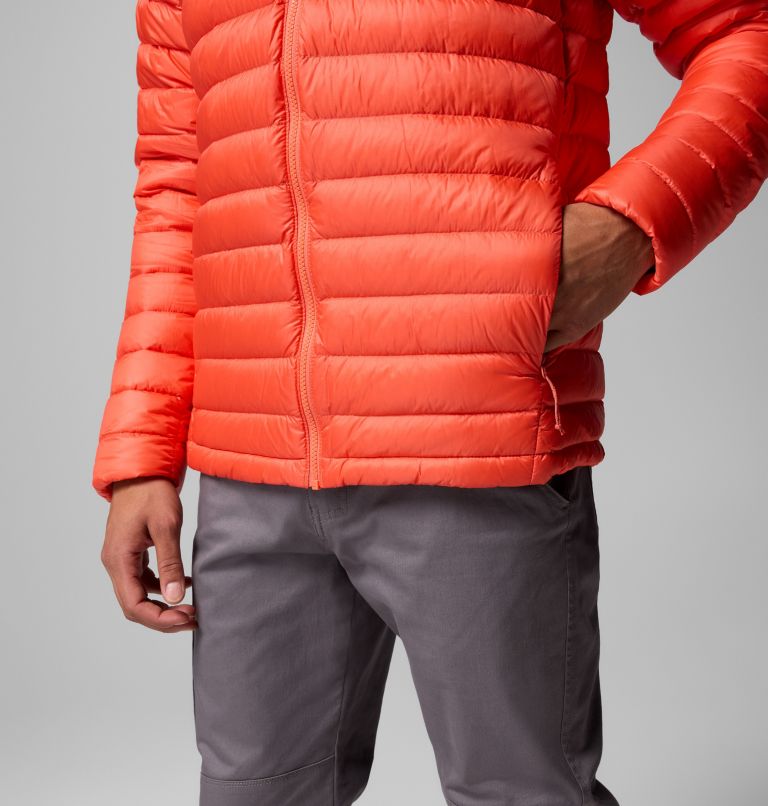 Men's Corelite Down Hooded Jacket, Color: Zing, image 8