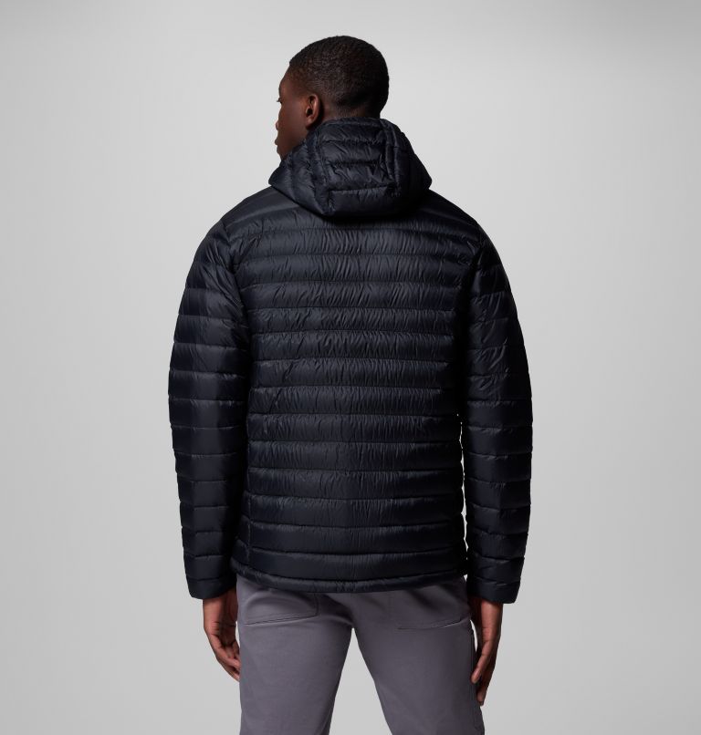 Chaqueta fácil de guardar de plumón con capucha Corelite para hombre, Color: Black, image 3