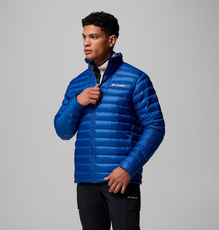 Men's Corelite Down Jacket, Color: Mountain Blue, image 4
