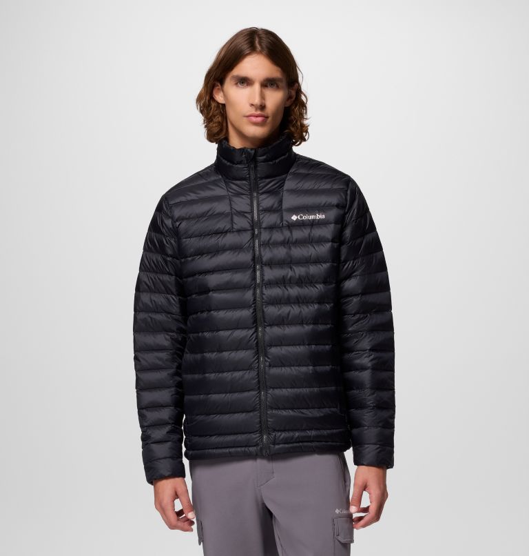 Chaqueta fácil de guardar de plumón Corelite para hombre, Color: Black, image 1
