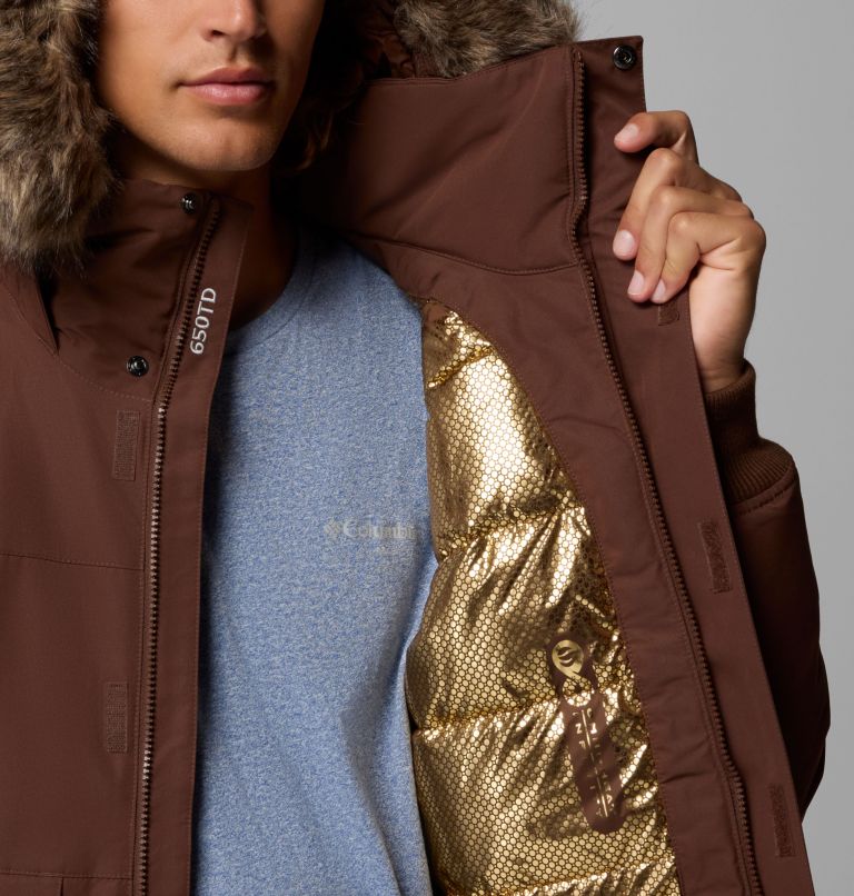 Men's Cape Ridge Waterproof Down Bomber Jacket, Color: Tobacco, image 6