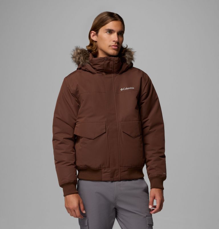 Men's Cape Ridge Waterproof Down Bomber Jacket, Color: Tobacco, image 1