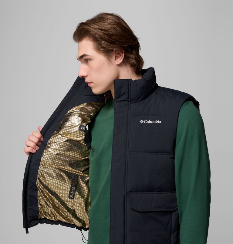 Men's Landroamer Puffer Vest, Color: Black, image 6