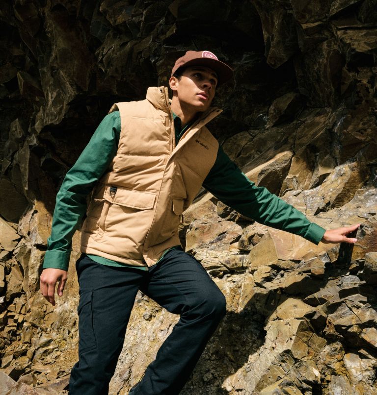 Men's Landroamer Puffer Vest, Color: Canoe, image 10