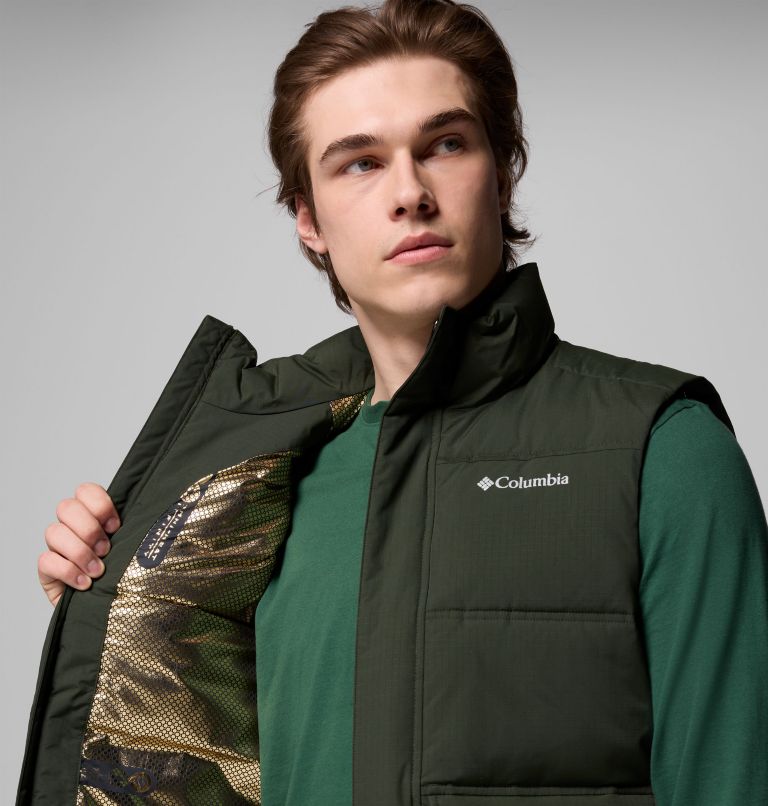 Men's Landroamer Puffer Vest, Color: Greenscape, image 6