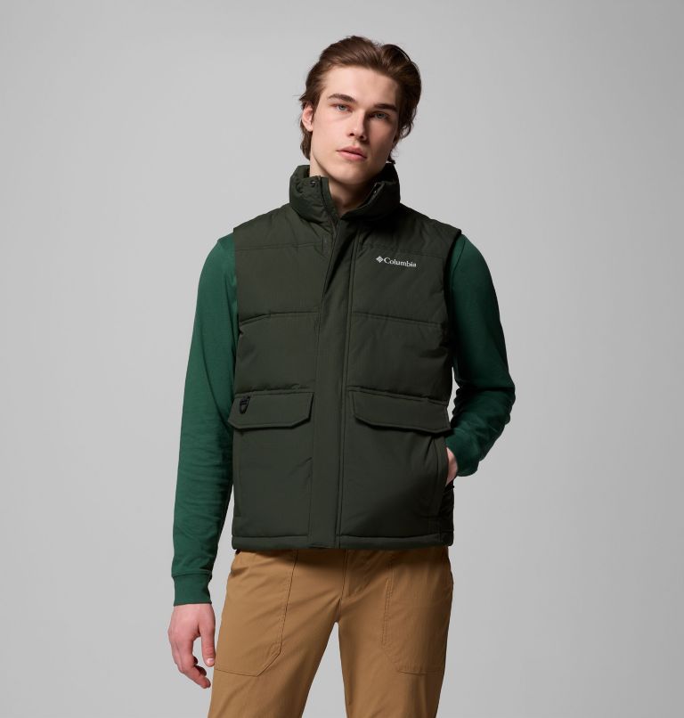 Men's Landroamer Puffer Vest, Color: Greenscape, image 1