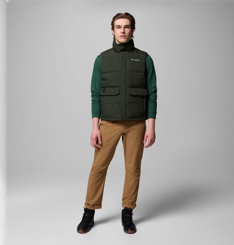 Men's Landroamer Puffer Vest, Color: Greenscape, image 2