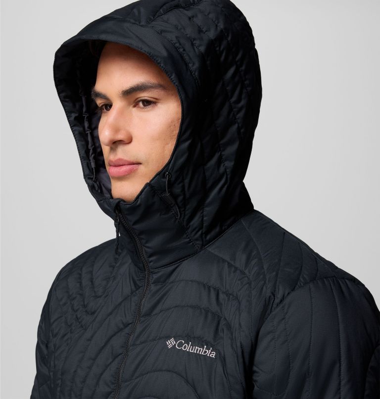 Men's Landroamer Quilted Hooded Jacket, Color: Black, image 6