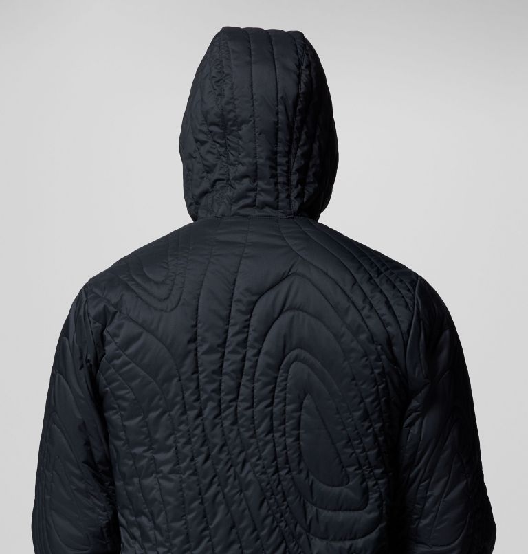 Men's Landroamer Quilted Hooded Jacket, Color: Black, image 7