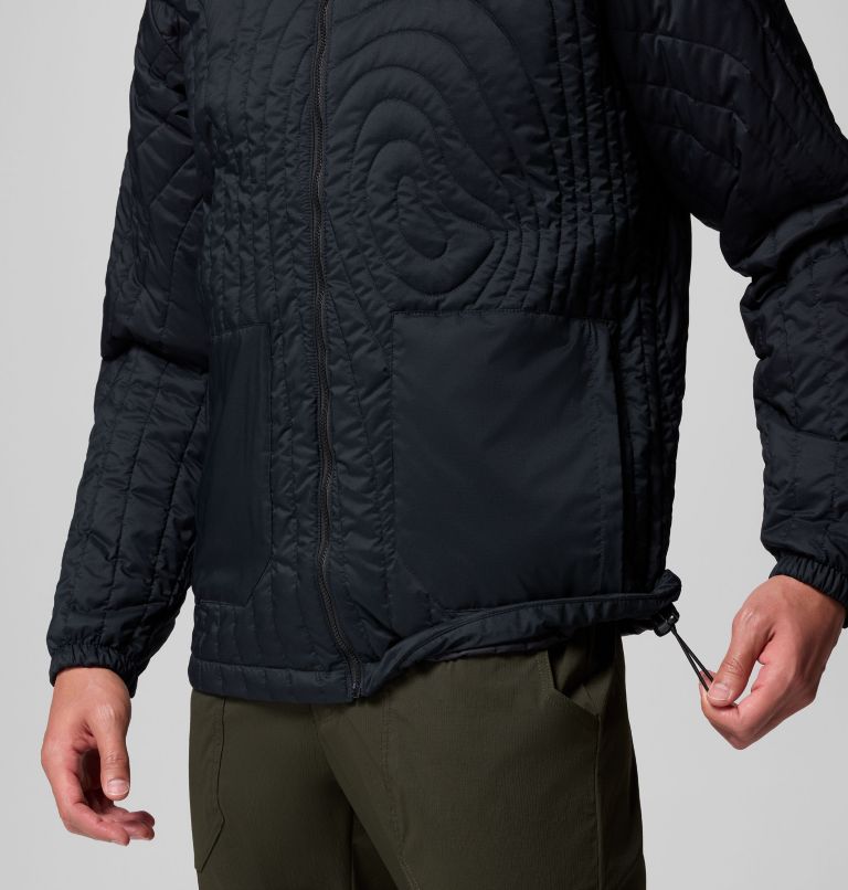 Men's Landroamer Quilted Hooded Jacket, Color: Black, image 8