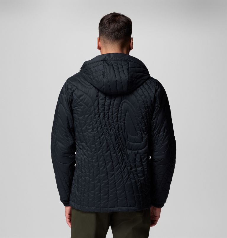 Men's Landroamer Quilted Hooded Jacket, Color: Black, image 3