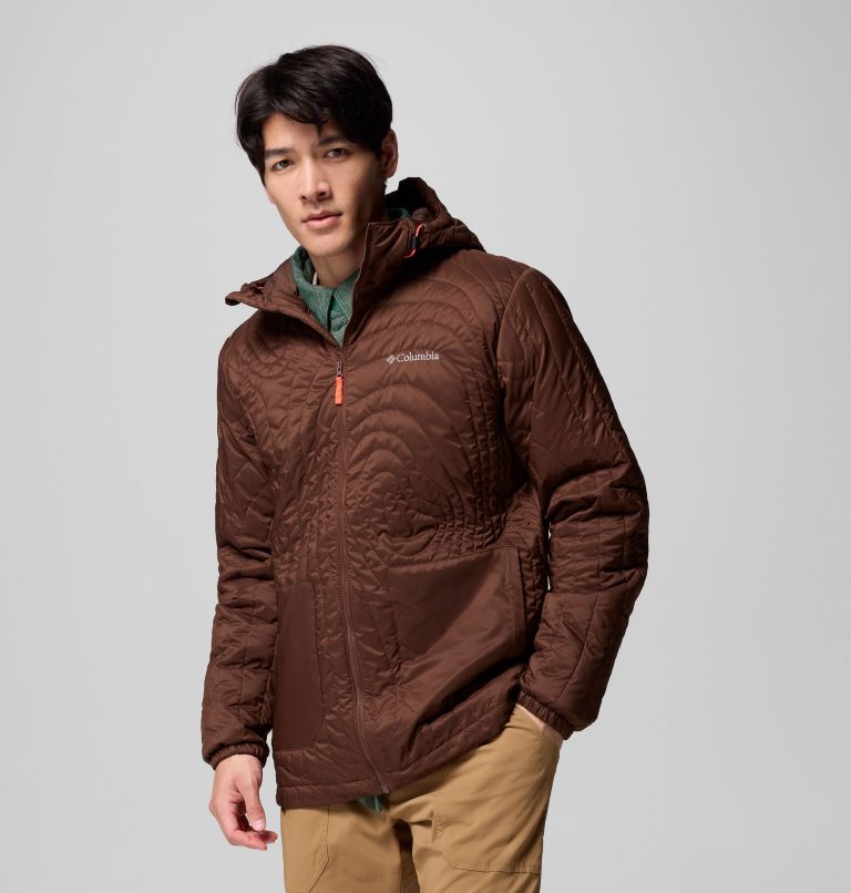Men's Landroamer Quilted Hooded Jacket, Color: Tobacco, image 4