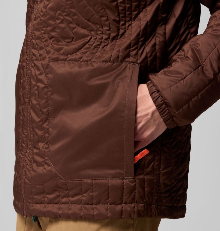 Men's Landroamer Quilted Hooded Jacket, Color: Tobacco, image 8