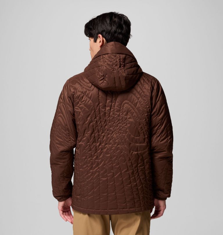 Men's Landroamer Quilted Hooded Jacket, Color: Tobacco, image 3