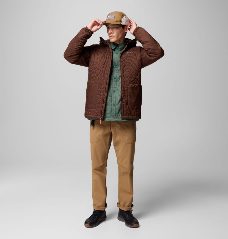 Men's Landroamer Quilted Hooded Jacket, Color: Tobacco, image 10