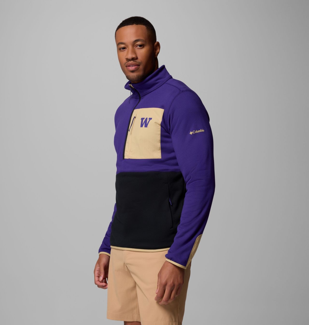 Men's Collegiate Columbia Hike™ Half Zip Jacket - Washington 4