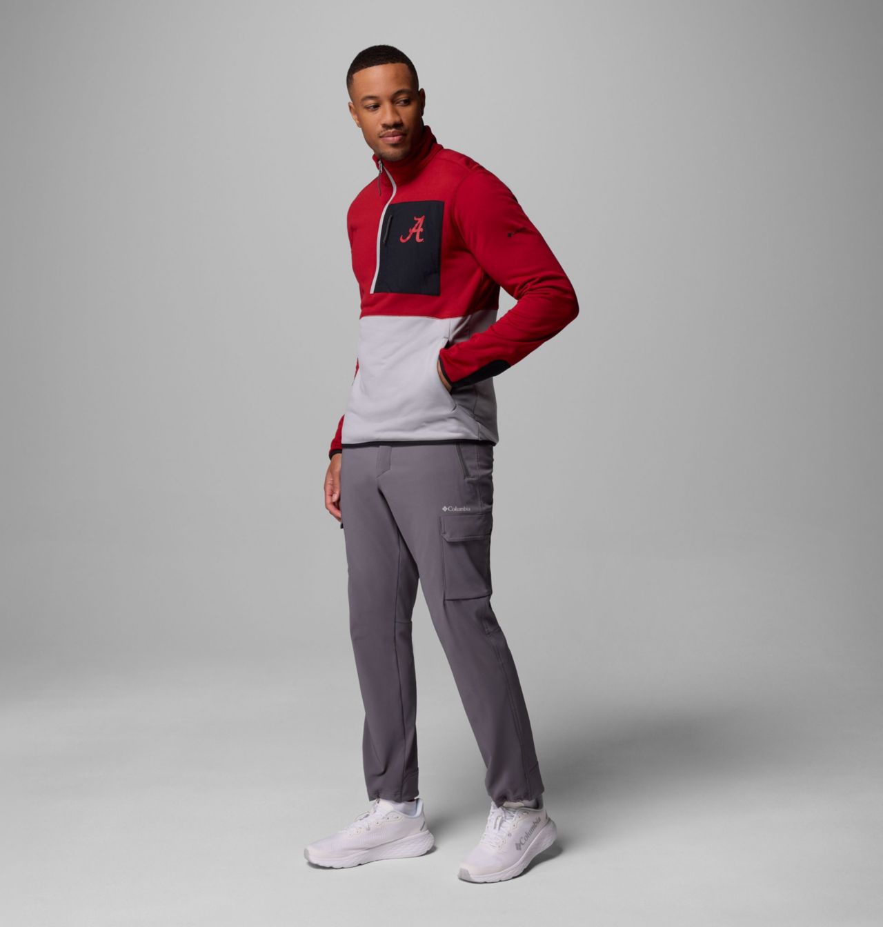 Men's Collegiate Columbia Hike™ Half Zip Jacket - Alabama 6