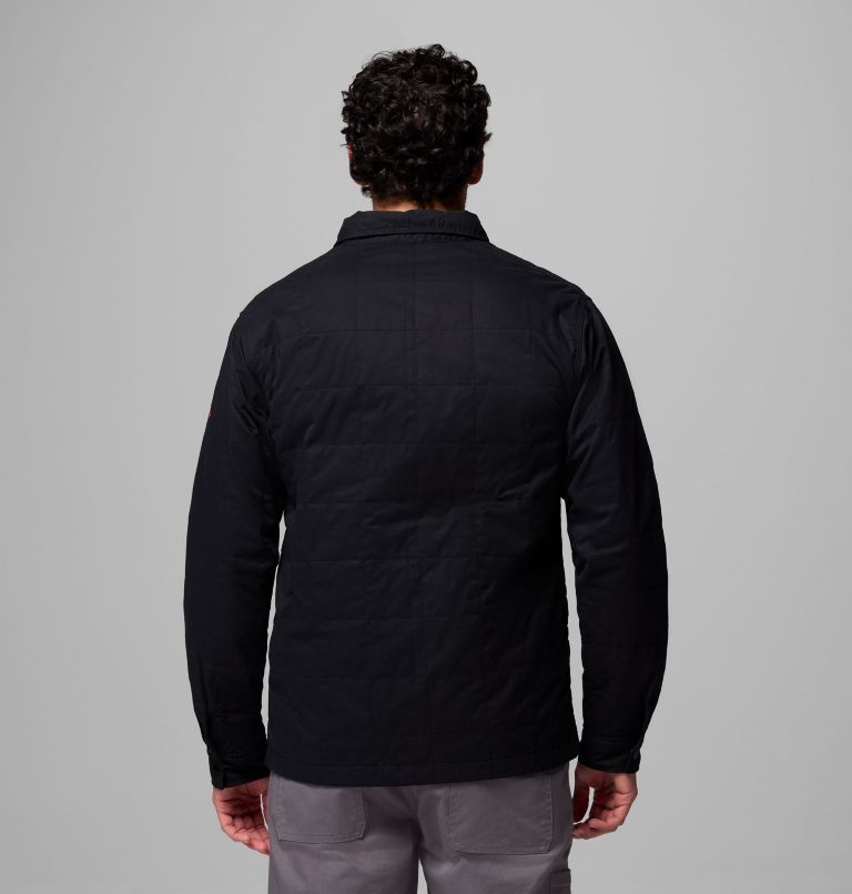 Men's Collegiate Campus Roam Quilted Shirt Jacket, Color: OSU - Black, image 3
