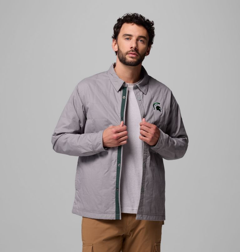 CLG Campus Roam Quilted Shirt Jacket | 025 | L, Color: MS - Light Grey, image 5