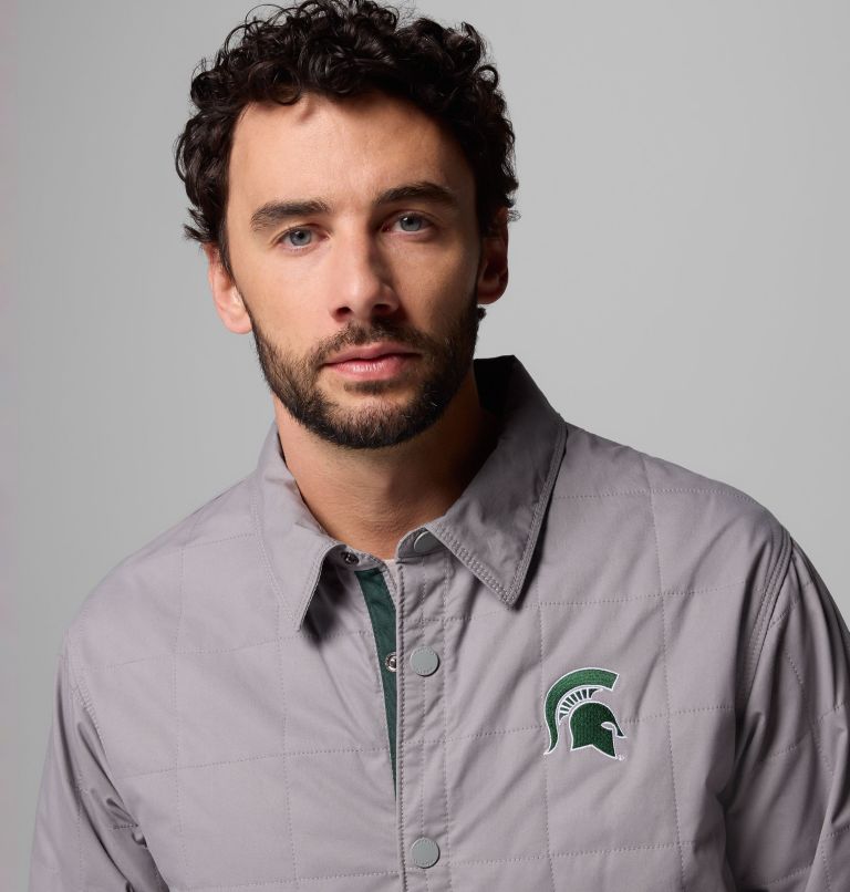 CLG Campus Roam Quilted Shirt Jacket | 025 | L, Color: MS - Light Grey, image 7