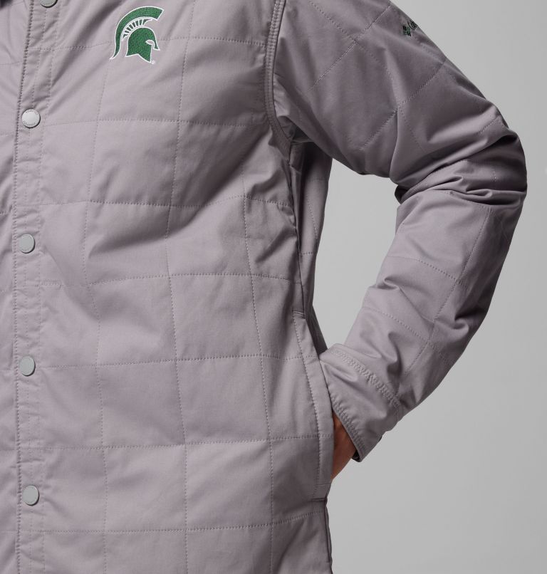 CLG Campus Roam Quilted Shirt Jacket | 025 | L, Color: MS - Light Grey, image 8