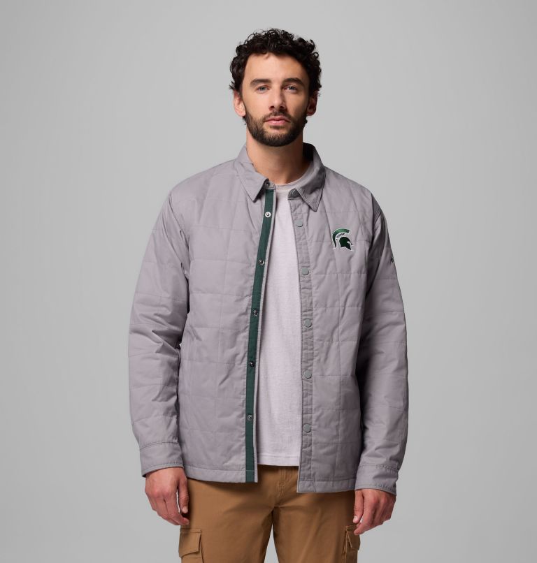CLG Campus Roam Quilted Shirt Jacket | 025 | L, Color: MS - Light Grey, image 1