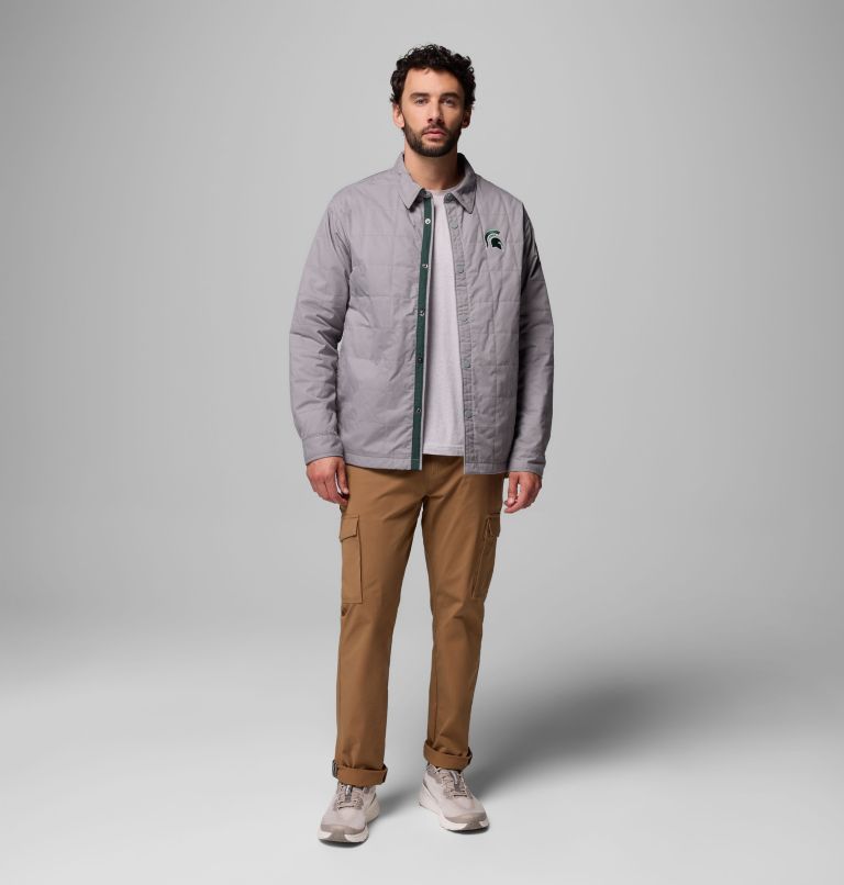 CLG Campus Roam Quilted Shirt Jacket | 025 | L, Color: MS - Light Grey, image 2