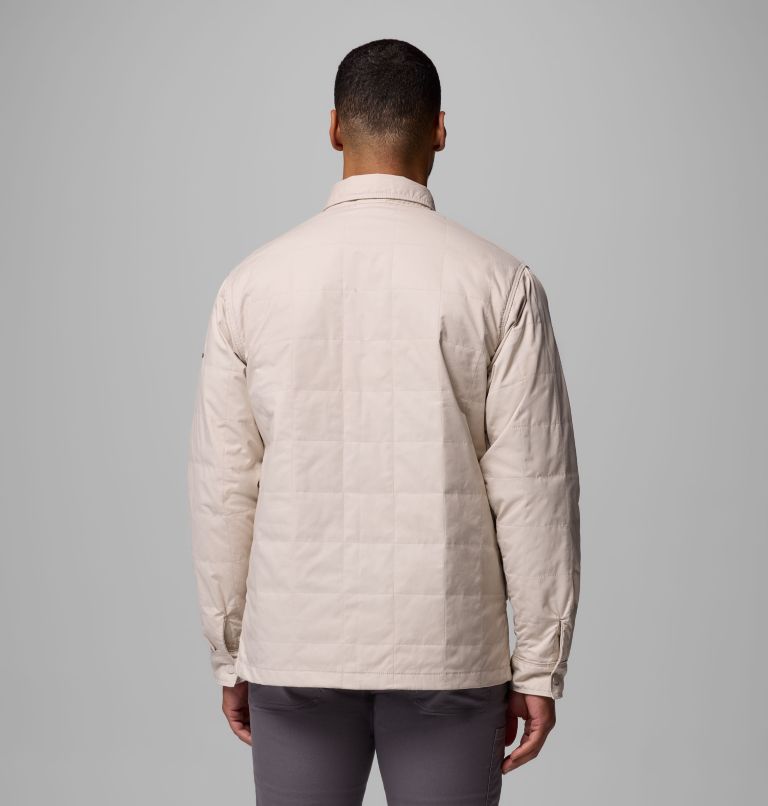 Men's Collegiate Campus Roam Quilted Shirt Jacket, Color: UM - Dark Stone, image 3