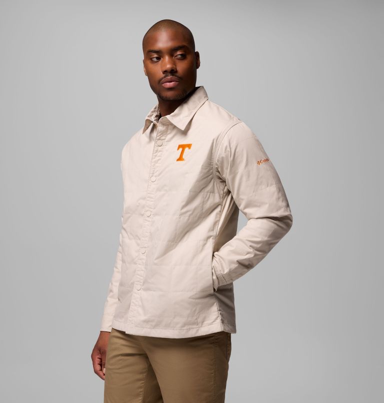 Men's Collegiate Campus Roam Quilted Shirt Jacket, Color: UT - Dark Stone, image 4