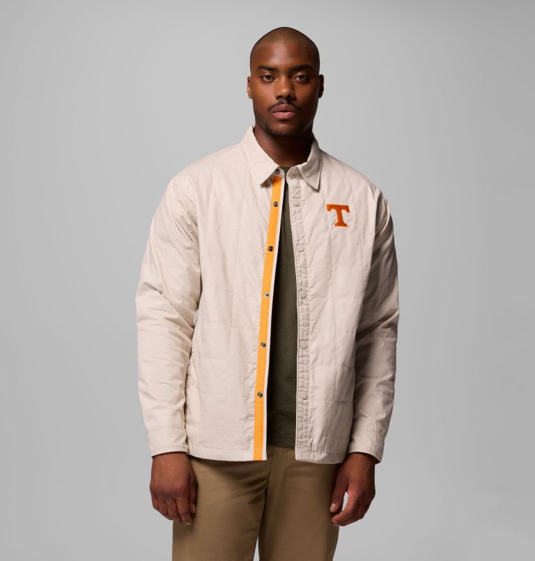 Men's Collegiate Campus Roam Quilted Shirt Jacket, Color: UT - Dark Stone, image 5