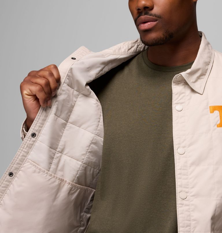 Men's Collegiate Campus Roam Quilted Shirt Jacket, Color: UT - Dark Stone, image 6