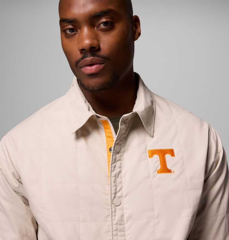 Men's Collegiate Campus Roam Quilted Shirt Jacket, Color: UT - Dark Stone, image 7