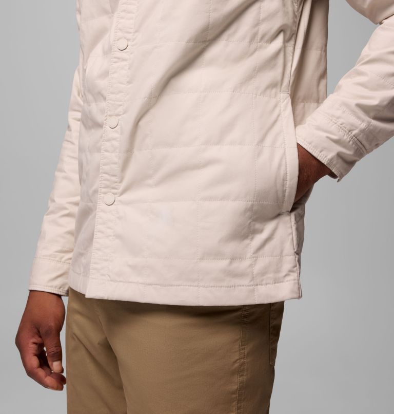 Men's Collegiate Campus Roam Quilted Shirt Jacket, Color: UT - Dark Stone, image 8