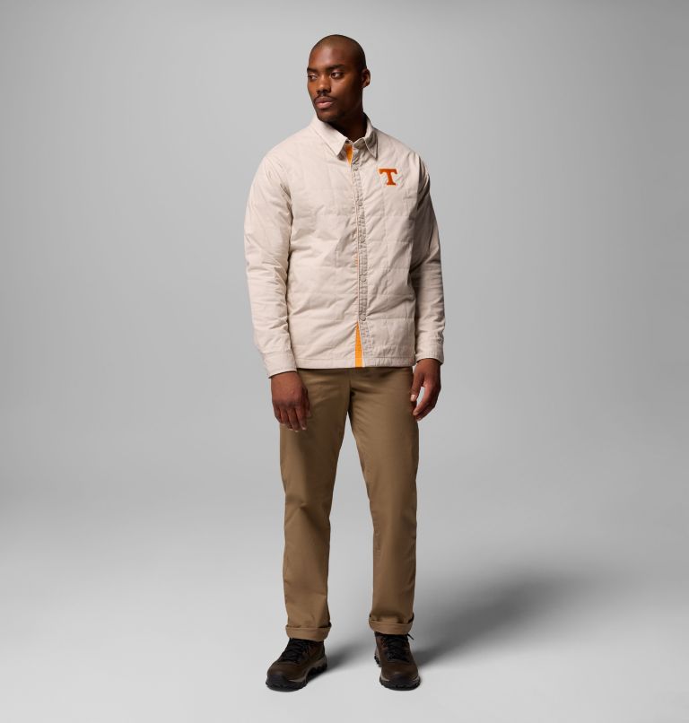 Men's Collegiate Campus Roam Quilted Shirt Jacket, Color: UT - Dark Stone, image 2