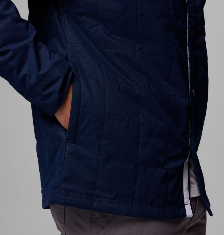 Men's Collegiate Campus Roam Quilted Shirt Jacket, Color: PSU - Collegiate Navy, image 8