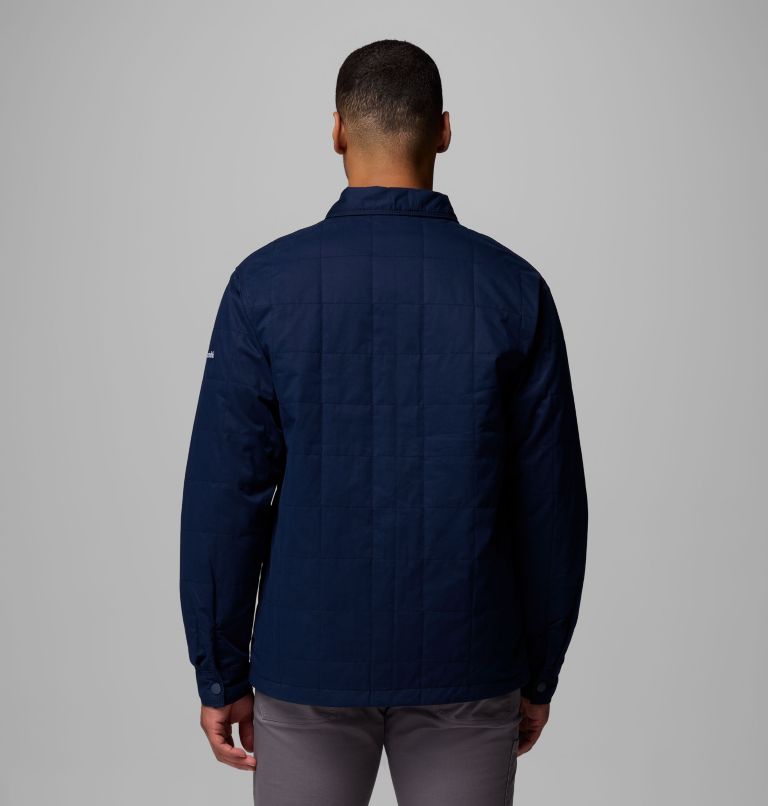 Men's Collegiate Campus Roam Quilted Shirt Jacket, Color: PSU - Collegiate Navy, image 3