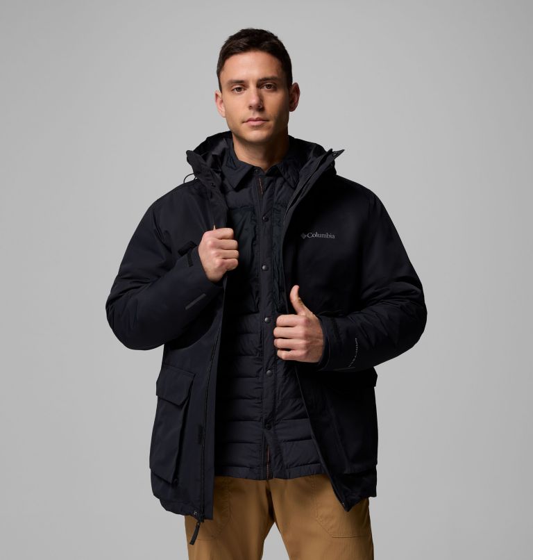 Men's Landroamer Shirt Jacket Interchange, Color: Black, image 8
