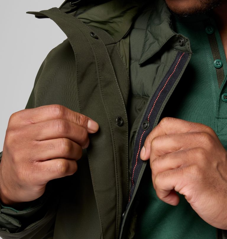 Men's Landroamer Shirt Jacket Interchange, Color: Greenscape, image 5