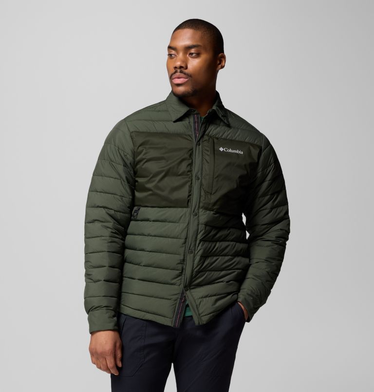 Men's Landroamer Shirt Jacket Interchange, Color: Greenscape, image 6