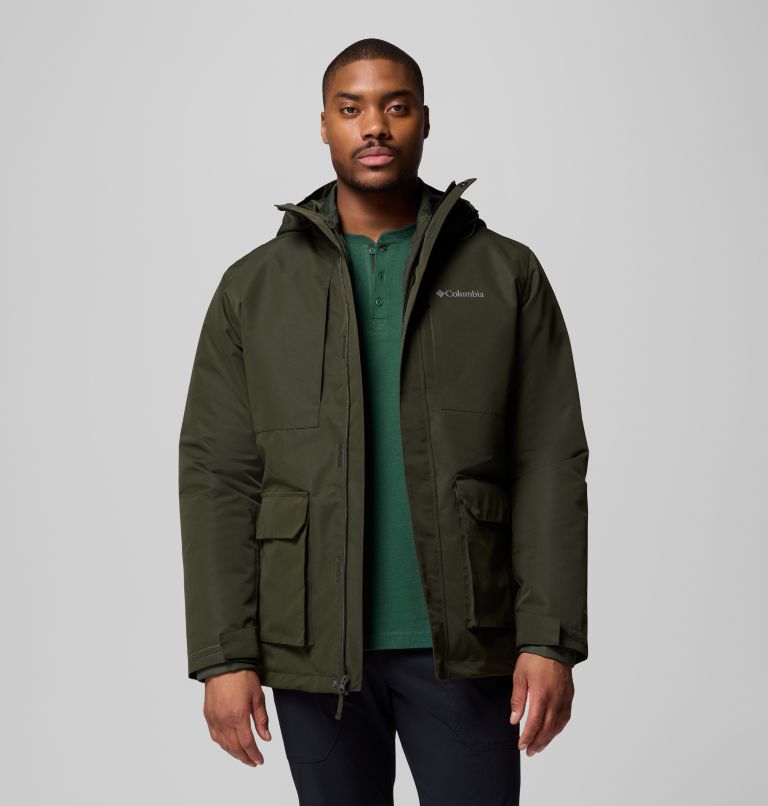 Men's Landroamer Shirt Jacket Interchange, Color: Greenscape, image 7