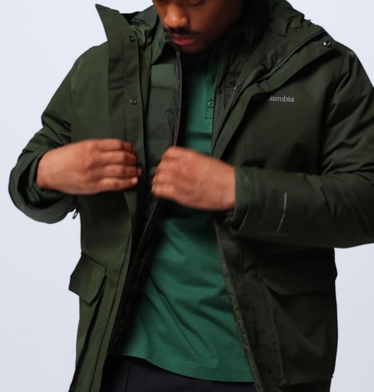 Men's Landroamer Shirt Jacket Interchange, Color: Greenscape