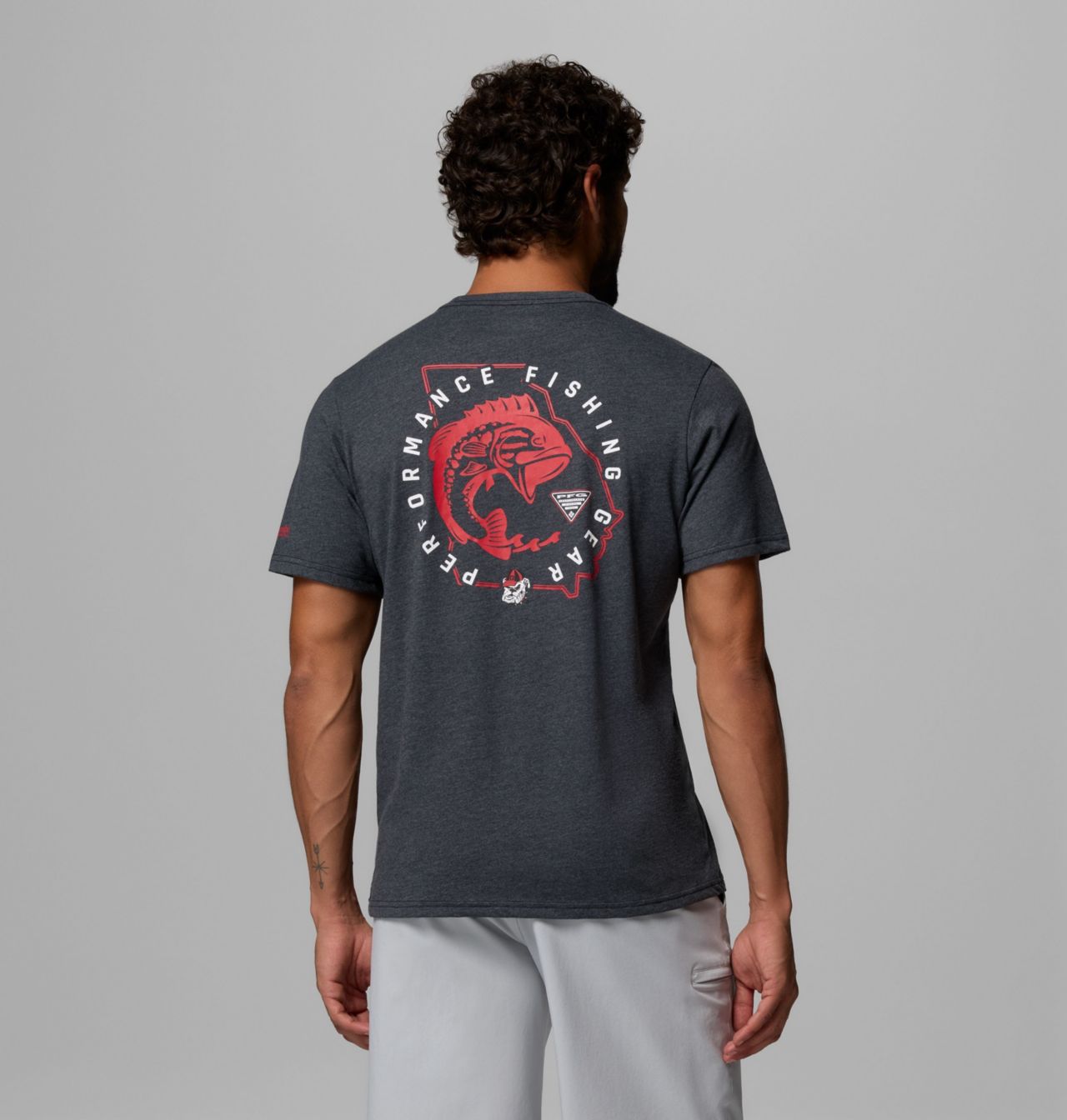 Men's Collegiate PFG™ Short Sleeve Shirt - Georgia 3