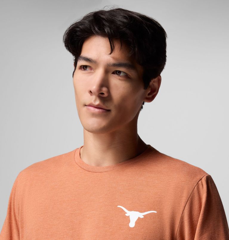Men's Collegiate PFG Short Sleeve Shirt - Texas, Color: TEX - Cedar Heather, image 5