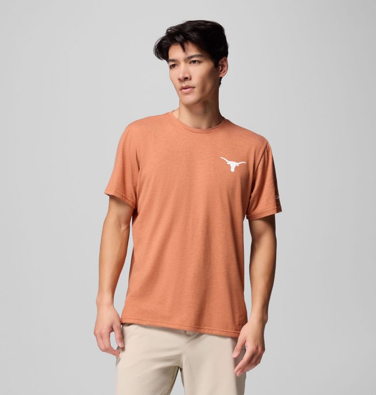 Men's Collegiate PFG Short Sleeve Shirt - Texas, Color: TEX - Cedar Heather, image 1