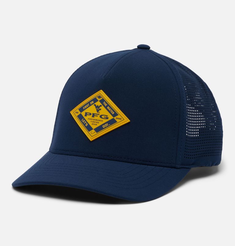 Collegiate PFG Elite 3D Stretch Snap Back, Color: WV - Collegiate Navy, image 1