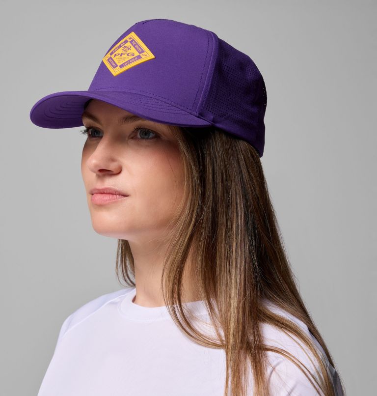 Collegiate PFG Elite 3D Stretch Snap Back, Color: LSU - Vivid Purple, image 5