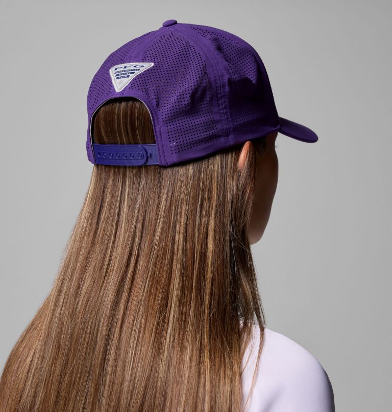 Collegiate PFG Elite 3D Stretch Snap Back, Color: LSU - Vivid Purple, image 6
