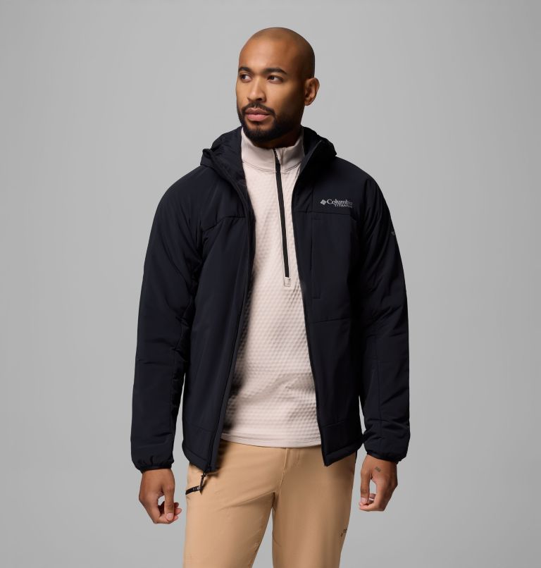 Men's Silver Leaf Lite Hooded Jacket, Color: Black, image 5