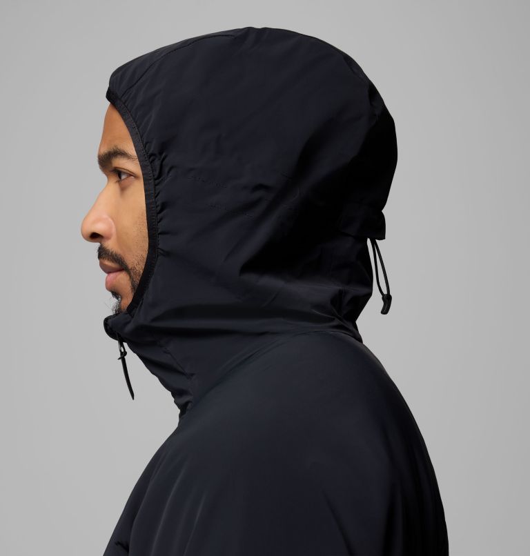Men's Silver Leaf Lite Hooded Jacket, Color: Black, image 7