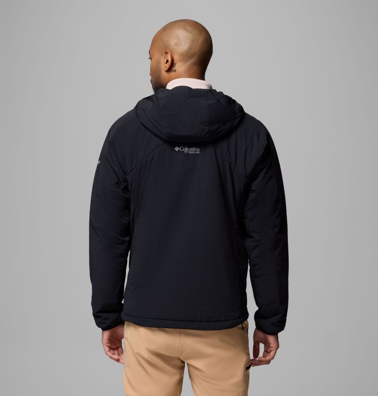 Men's Silver Leaf Lite Hooded Jacket, Color: Black, image 3